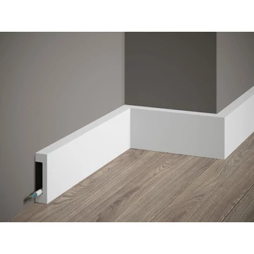 MD008P fehér lakkozott szegélyléc